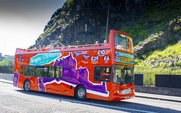 bright bus tours edinburgh hop hop off